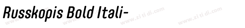 Russkopis Bold Itali字体转换